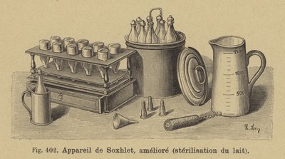 Franz von Soxhlets zlepšil přístroj na sterilizaci mléka od German School