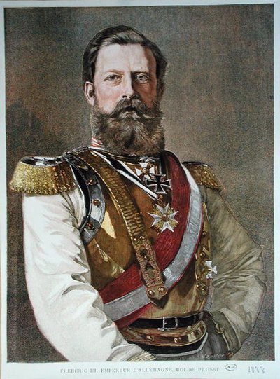 Frederick III (1831-88) 1888 (barevné lito) od German School
