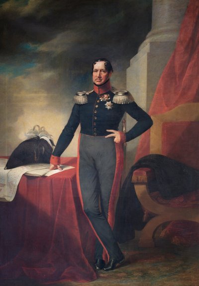 Fridrich Vilém III., pruský král, kolem roku 1830 (olej na plátně) od German School