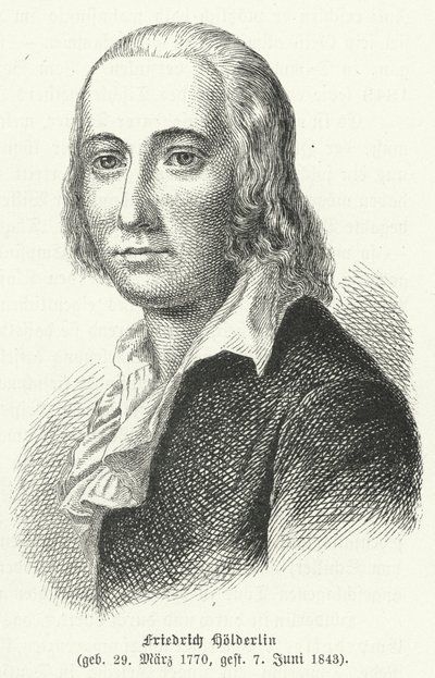 Friedrich Hoelderlin , německý básník a filozof od German School