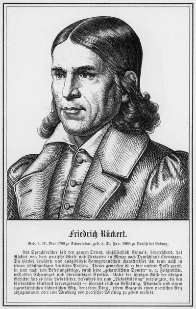 Friedrich Ruckert (rytina) od German School