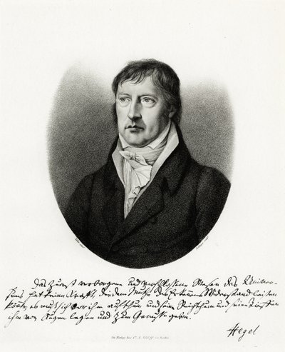 Georg Wilhelm Friedrich Hegel, 1884-90 (fototyp) od German School