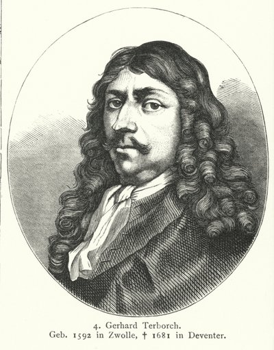 Gerard ter Borch, malíř holandského zlatého věku (rytina) od German School