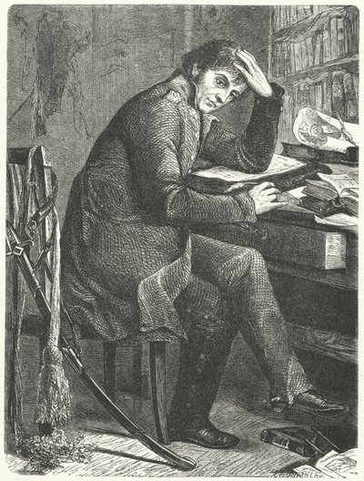 Gerhard von Scharnhorst, německý generál a reformátor pruské armády (rytina) od German School