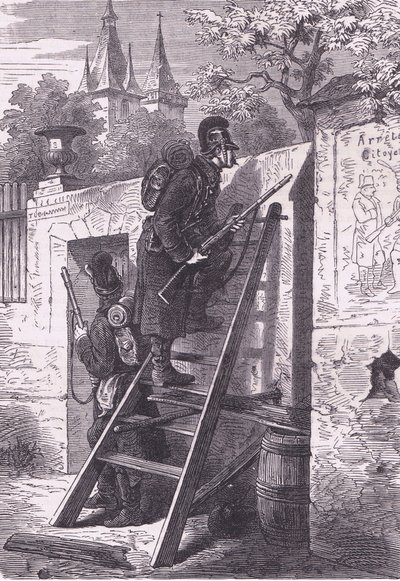 Německá výprava, Cassells Historie války mezi Francií a Německem vydaná společností Cassell and Company Limited, kolem roku 1890 (litho) od German School