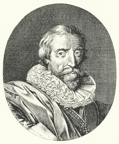 Giambattista Marino , italský básník (rytina) od German School