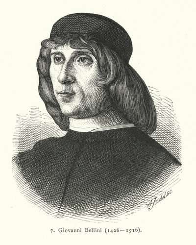 Giovanni Bellini , italský renesanční malíř (rytina) od German School