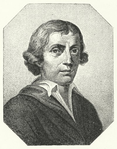 Giuseppe Parini , italský satirik a básník (rytina) od German School