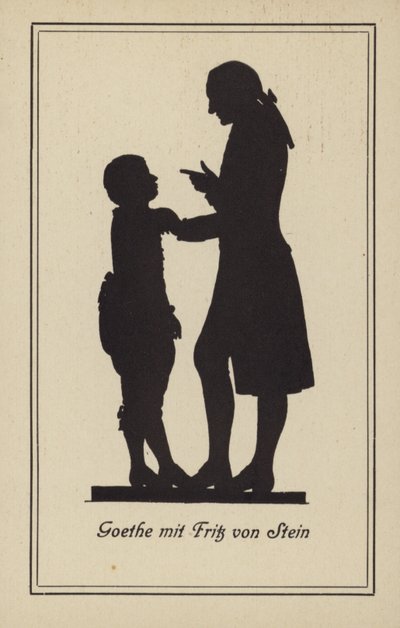 Goethe s Fritzem von Steinem (litografie) od German School