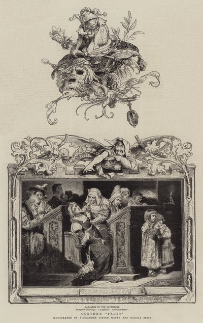 Goethův "Faust" (rytina) od German School