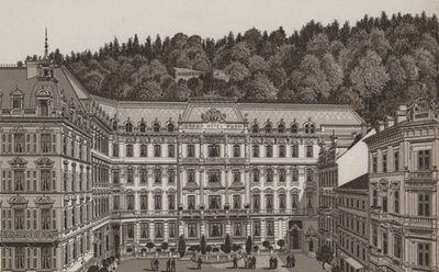 Grand Hotel Pupp (litho) od German School