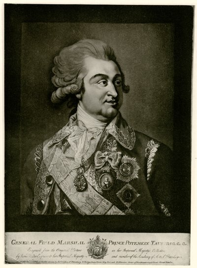 Gregor Alexandrowitsch Fürst Potěmkin od German School