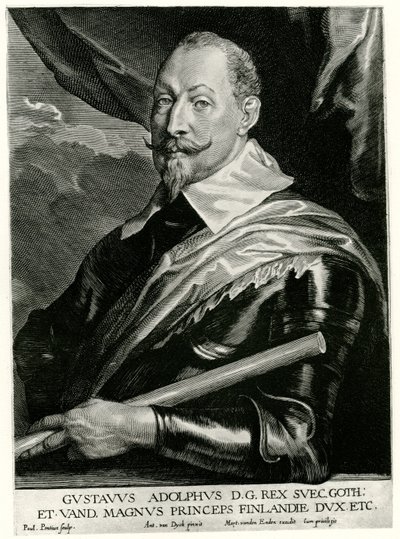 Gustav II Adolf, král Švédska od German School