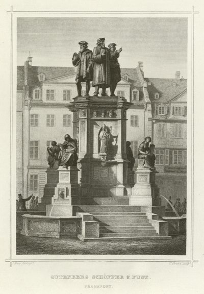 Gutenberg Schoffer a Fust, Frankfort od German School