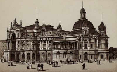 Hamburk: Concerthaus, Koncertní dům (litho) od German School