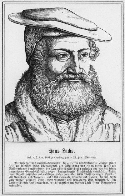 Hans Sachs (rytina) od German School