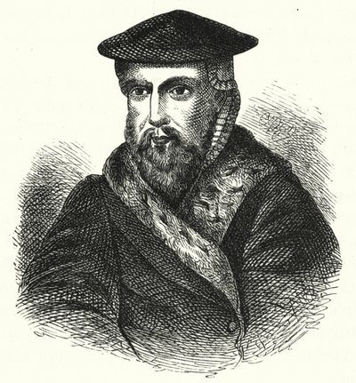 Hans Tausen, dánský luteránský teolog reformace (rytina) od German School