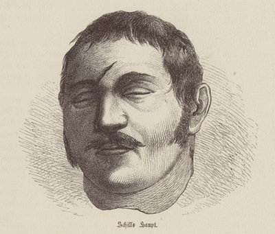 Hlava Ferdinanda von Schilla, pruského vojáka, který se vzbouřil proti francouzské okupaci (rytina) od German School