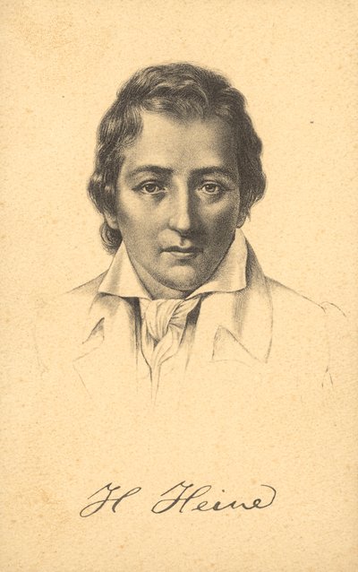 Heinrich Heine (litografie) od German School
