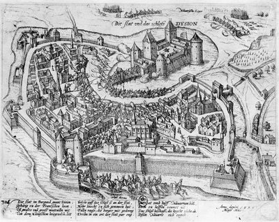 Henri IV (1553-1610) vstoupil do Dijonu po vítězství u Fontaine-Francaise nad Španělskem, 5. června 1595 od German School