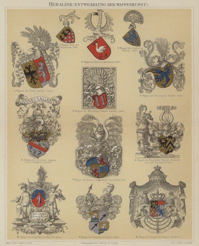 Heraldika (barva lito) od German School