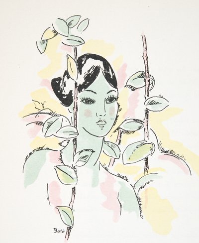 Ilustrace z časopisu Styl, vyd. 1922 (pochoárový tisk) od German School
