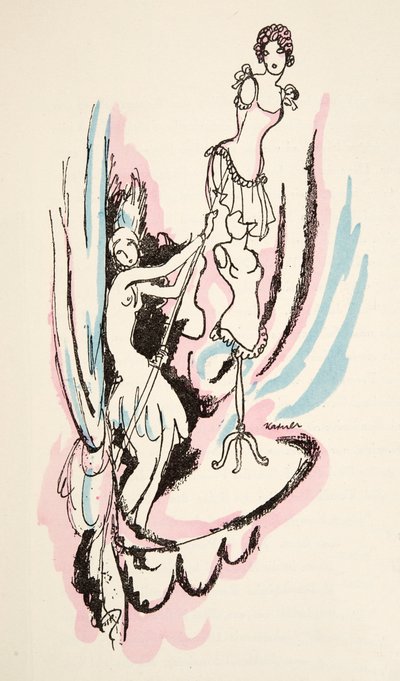 Ilustrace z časopisu Styl, vyd. 1922 (pochoárový tisk) od German School