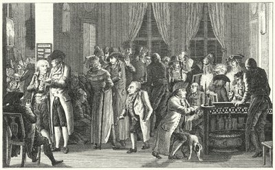 Interiér Richterovy kavárny v Lipsku, c1800 (rytina) od German School
