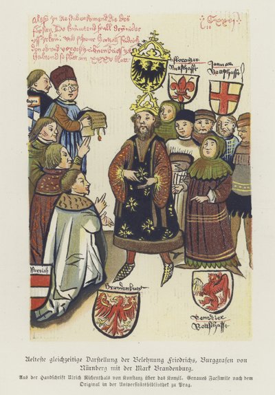 Investitura Fridricha V., norimberského purkrabího od German School