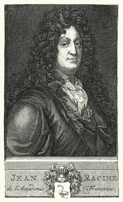 Jean Racine , francouzský dramatik (rytina) od German School