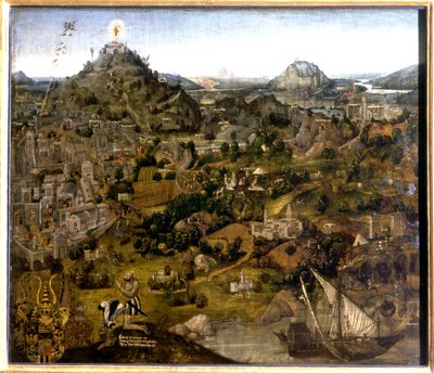 Jeruzalém a svatá místa, 1501-55 od German School