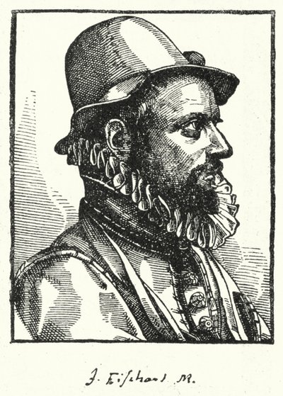 Johann Baptist Fischart , německý satirik (rytina) od German School