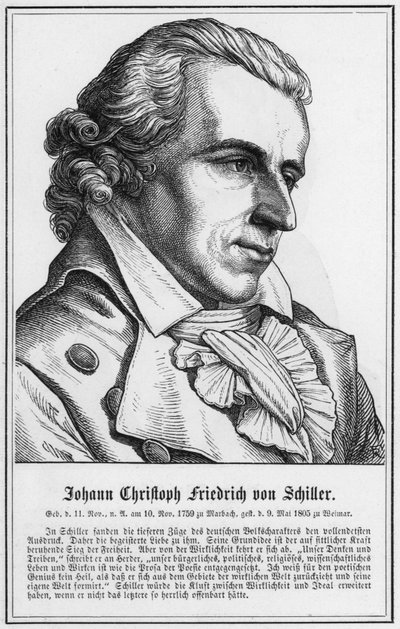 Johann Christoph Friedrich von Schiller (rytina) od German School