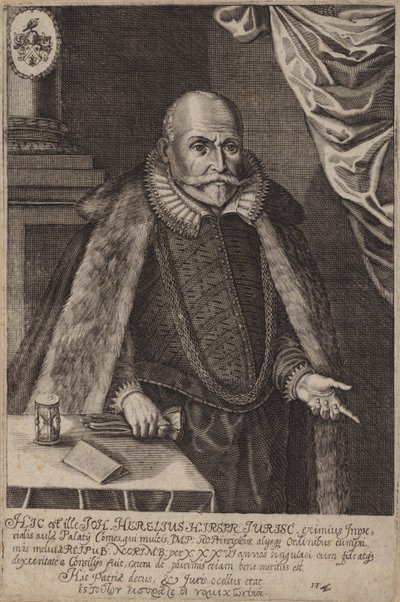 Johann Herel, německý právník (rytina) od German School