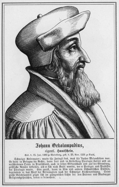 Johann Oekolampadius (rytina) od German School