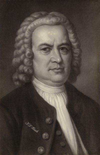 Johann Sebastian Bach , německý skladatel, varhaník, cembalista, violista a houslista období baroka (1685-1750) od German School