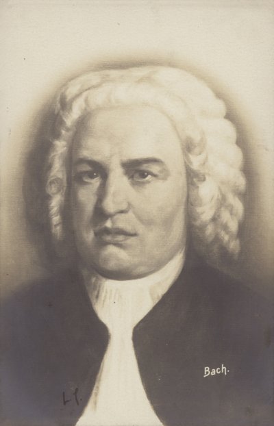 Johann Sebastian Bach , německý skladatel, varhaník, cembalista, violista a houslista období baroka (1685-1750) od German School