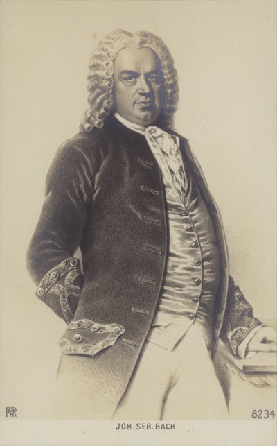 Johann Sebastian Bach , německý skladatel, varhaník, cembalista, violista a houslista období baroka (1685-1750) od German School