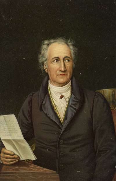Johann Wolfgang von Goethe (1749-1832), německý básník, prozaik a dramatik (chromolit) od German School