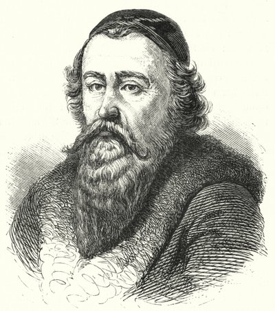 Jan Amos Komenský, moravský filozof a teolog (rytina) od German School