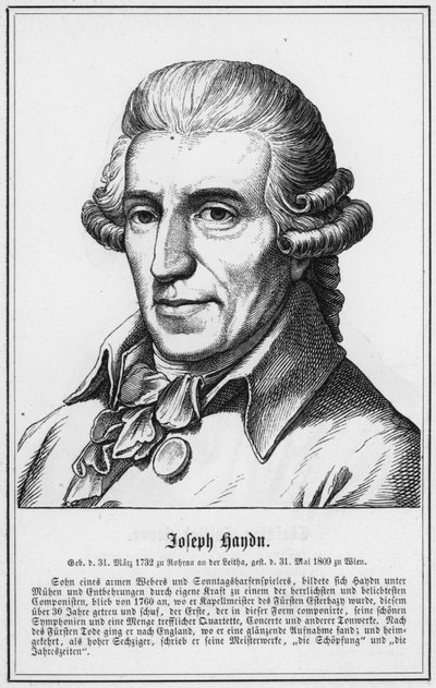 Joseph Haydn (rytina) od German School