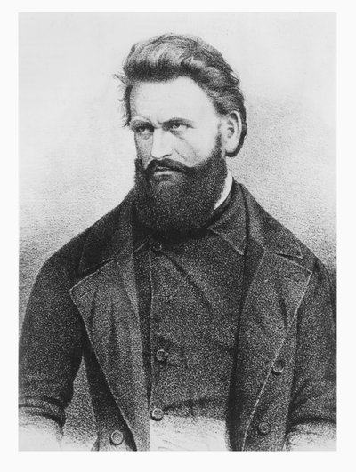 Julius Froebel (litho) od German School