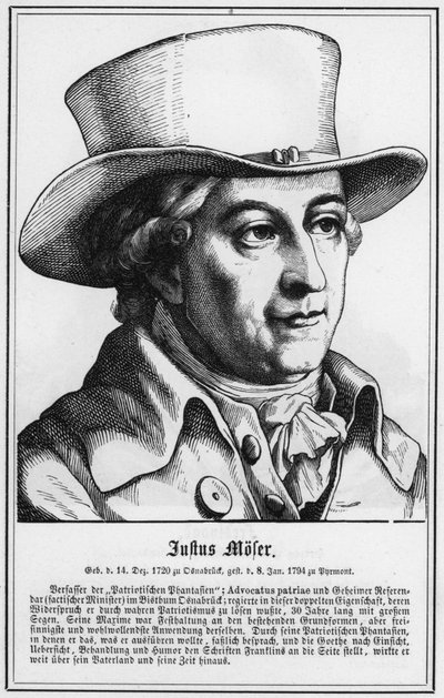 Justus Moser (rytina) od German School
