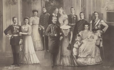 Německý císař Vilém II. a jeho rodina od German School