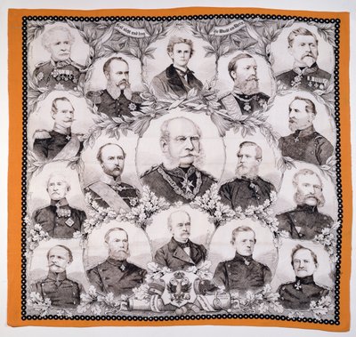 Císař Vilém I. (1797-1888) obklopený německými generály, 1870 od German School