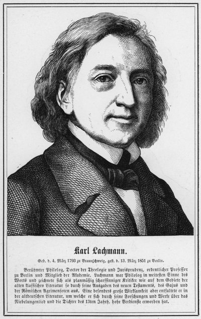 Karl Lachmann (rytina) od German School