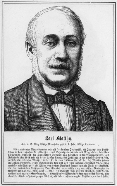 Karl Matthy (rytina) od German School
