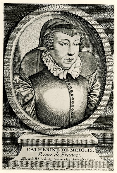 Catherine Day Medici od German School