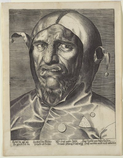 Velká hlava šaška, kolem 1600 od German School