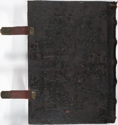 Lewis E 161, misál, zadní strana obálky, Franky, možná Forchheim, Německo od German School